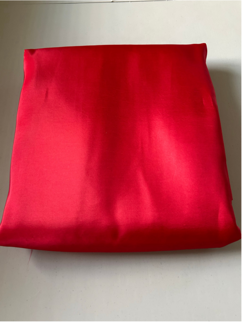 Fabric: 9 Yards Red Satin-Like Fabric